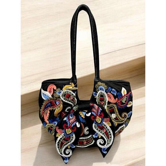 Y2K Mary Frances Hand Beaded Embroidered Boho Shoulder Bag - Picture 10 of 10